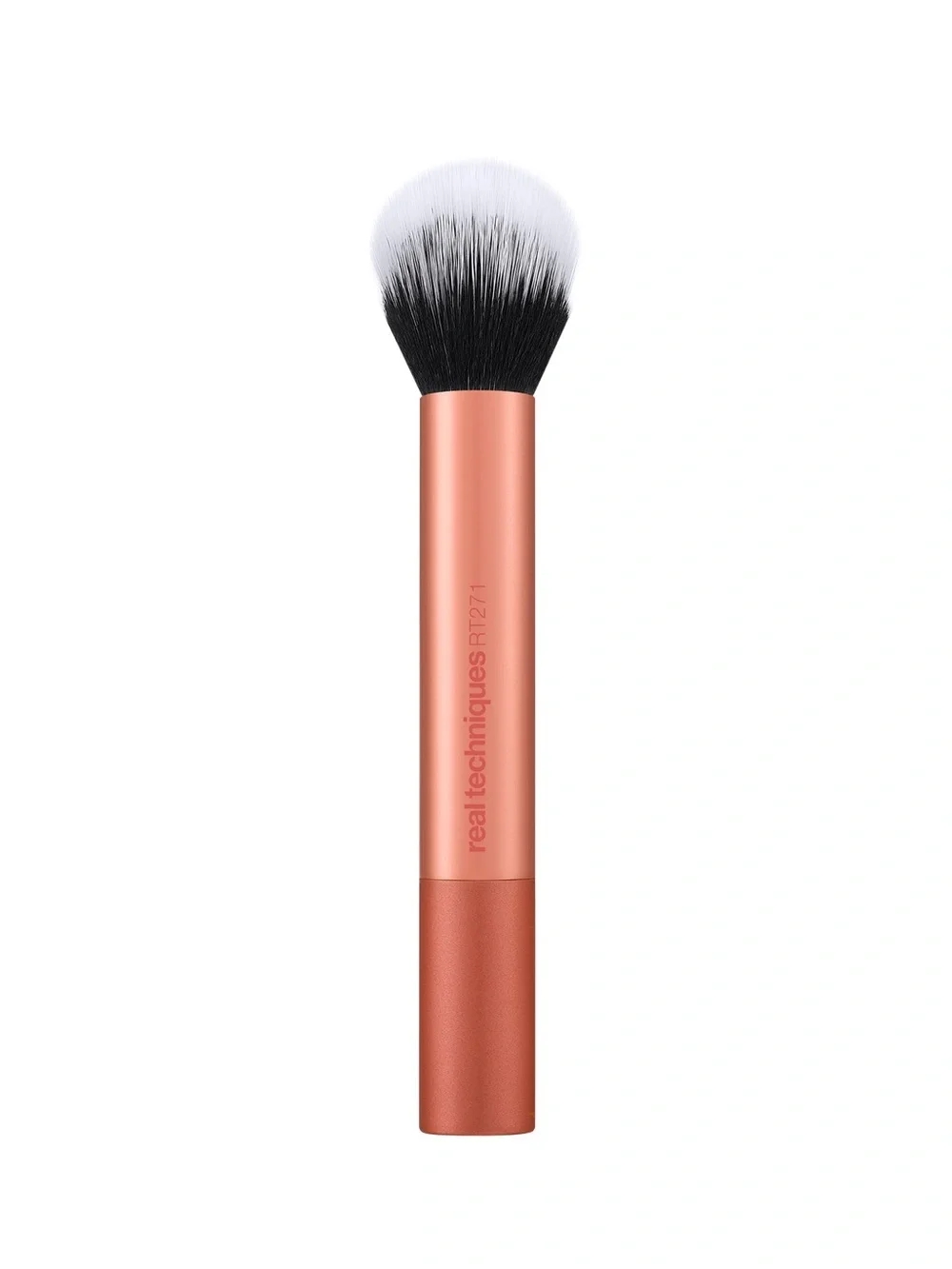 Real Techniques Skin Tint Brush - Coral Handle with Black & White Bristles